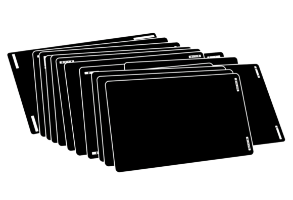 Blank Black Business Cards Stack: A Creative Essential