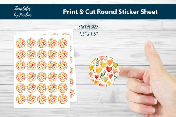Charming Heart Stickers for Crafts & Business