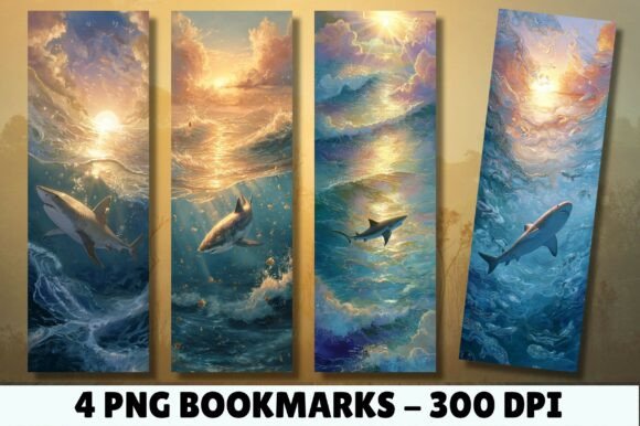 Dive into Reading with the Shark Coral Reef Treasure Bookmark Collection