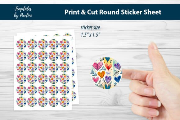 Elevate Branding with Heart Sticker Sheets