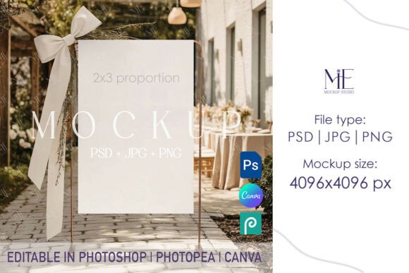 Elevate Events with a 2x3 Welcome Sign Mockup