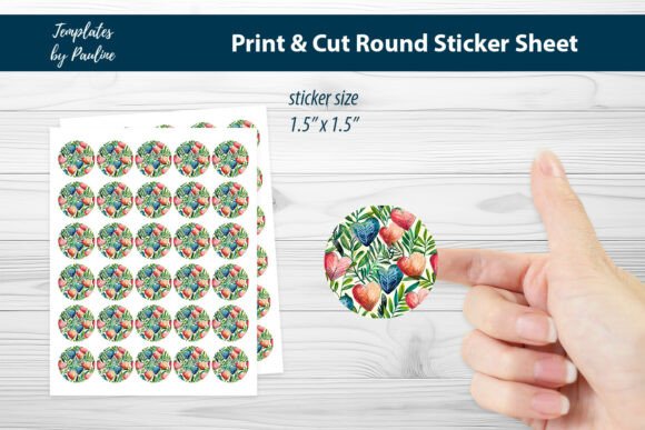 Elevate Your Brand and Personal Projects with the Love Letter Heart Round Sticker Sheet