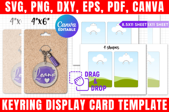 Elevate Your Brand with a Keyring Display Card Canva Template