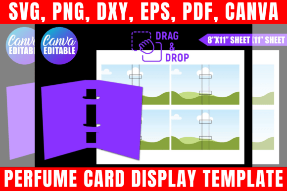 Elevate Your Brand with a Perfume Card Display Canva Template