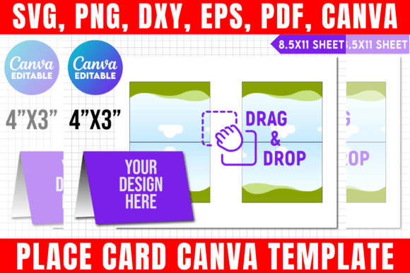 Elevate Your Event Branding with a Versatile Place Card Canva Template