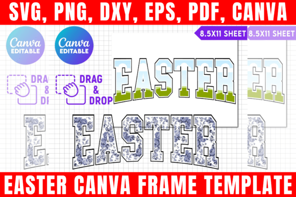 Elevate Your Holiday Designs with a Versatile Easter Canva Frame Template