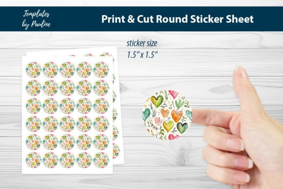 Elevating Brand Identity and Personal Touches with Thank You Heart Round Sticker Sheets