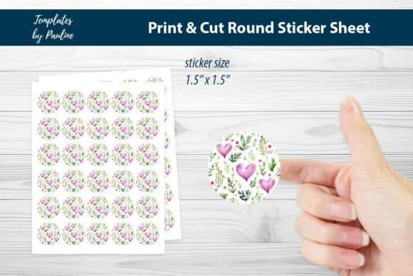Elevating Personal Branding and Gifting with a Handmade Heart Round Sticker Sheet