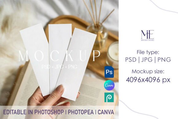 Elevating Your Visual Presentations with a 2x6 Bookmark Mockup and Photo Strip Mockup
