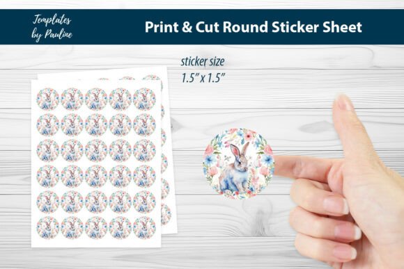 Evaluating the Easter Hare Round Sticker Sheet for Spring Projects