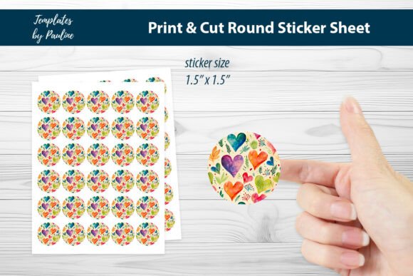 Integrating the Valentine Heart Round Sticker Sheet into Your Creative and Business Workflows