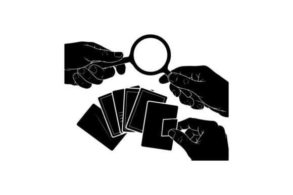 Mastering Professional Verification: Hand Inspecting Business Cards with Magn and Premium Silhouette Assets