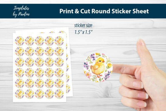Maximizing Your Spring Projects with a Flower Easter Chick Round Sticker Sheet