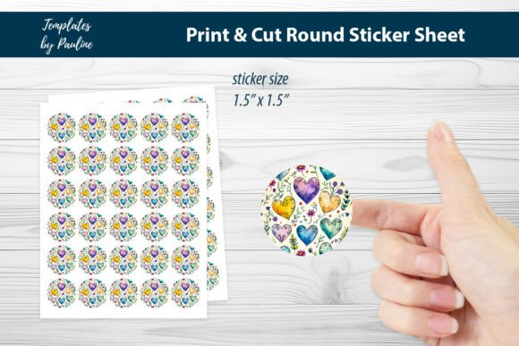 Planner Heart Round Sticker Sheet: Creative Uses