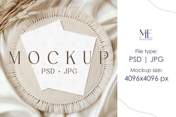 Presenting Your Designs with a Double Invite Card Mockup Front Back