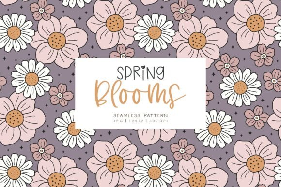 Strategic Visual Planning with Seamless Pattern Spring Blooms 1