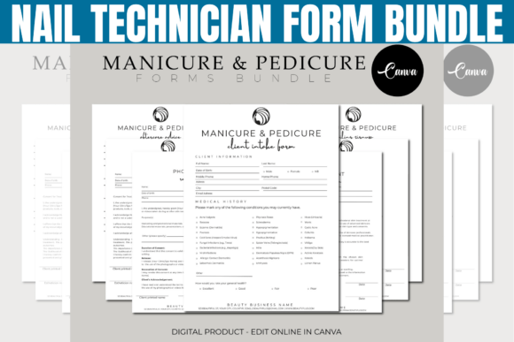 Streamlining Salon Operations with a Professional Nail Technician Form Bundle Template