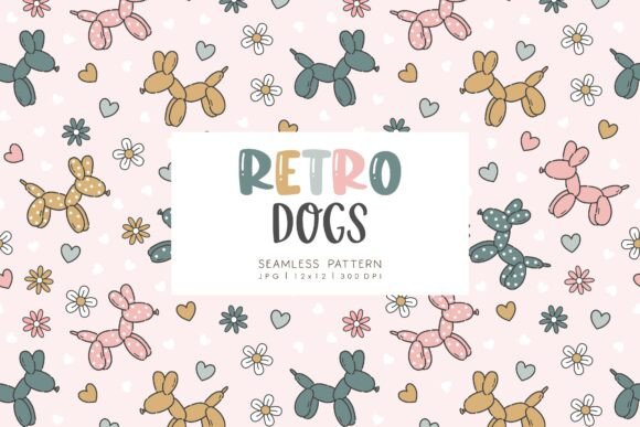 Unlocking Nostalgia and Utility with Seamless Pattern Retro Dogs 3