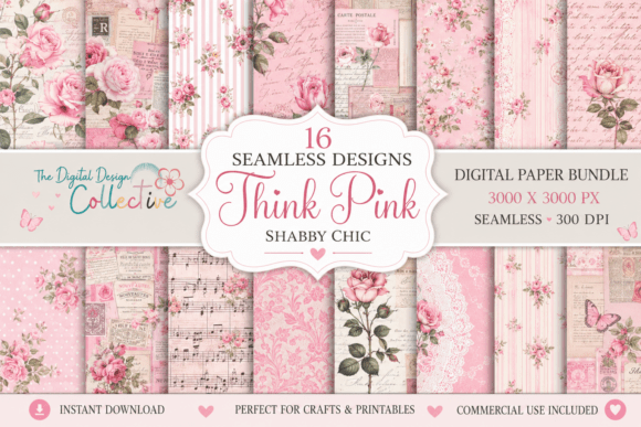 Unlocking the Full Potential of Your Seamless Pink Shabby Chic Papers Bundle