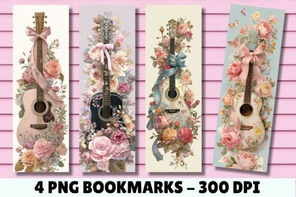 Vintage Floral Guitar Bookmarks: A Designer's Guide