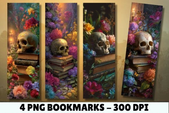 Vintage Skull Aesthetic Bookmarks for Creators